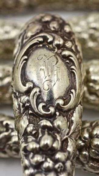 Estate Set of Stieff Rose Service for 8 Sterling Flatware