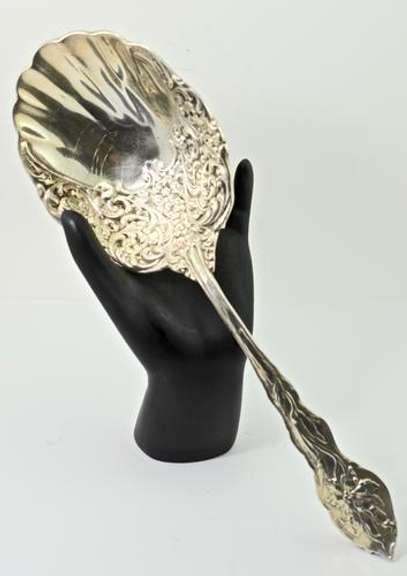 Art Nouveau Sterling Serving Spoon