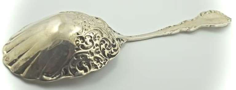 Art Nouveau Sterling Serving Spoon