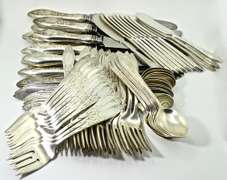 Service for 12 Stieff Lady Claire Sterling Flatware