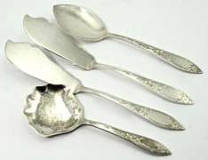 Service for 12 Stieff Lady Claire Sterling Flatware
