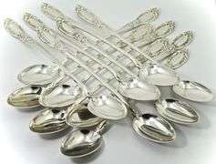 12 Towle Sterling Iced Tea Spoons