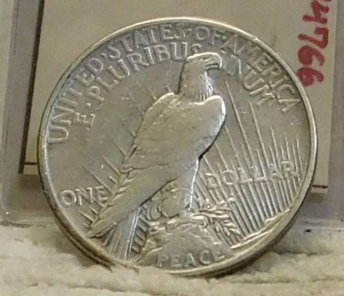 1921 Peace Dollar, High Releif, circulated, KEY date