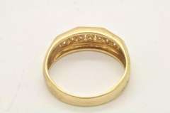 MENS 14 KT YELLOW GOLD DIAMOND BAND