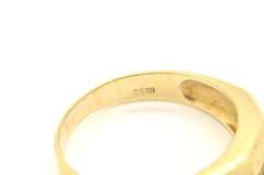 MENS 14 KT YELLOW GOLD DIAMOND BAND
