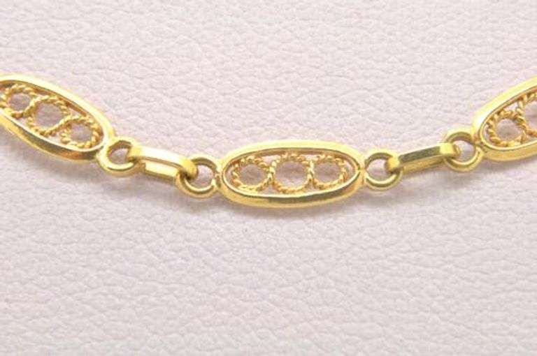 LADIES 18 KT YELLOW GOLD PONRELLI 1952 NECKLACE