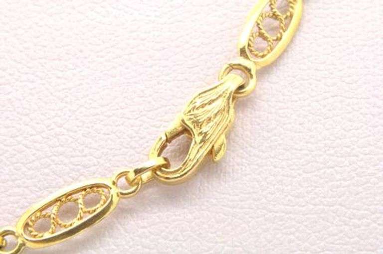 LADIES 18 KT YELLOW GOLD PONRELLI 1952 NECKLACE