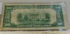 1929 Small Size $20.00 National Currency - Boston