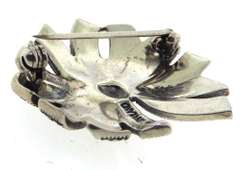 Sterling Silver Marcasite Pin Brooch