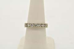 14 KT  WHITE GOLD DIAMOND BAND