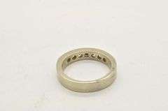 14 KT  WHITE GOLD DIAMOND BAND