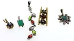 Group Lot of Sterling Silver Pendants