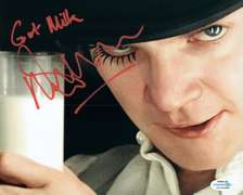 Malcolm McDowell Clockwork Orange Signed 8x10 Photo