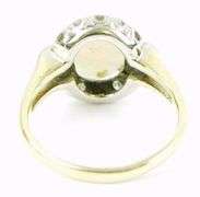 Early 14K Fiery Opal and Diamonds Ring, 5