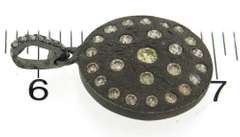 Beautiful Silver OX Diamond Clister Circle Pendant