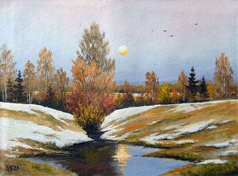 Highly Detailed Landscape Scene By Russian Artist Maksim