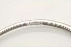 LADIES 14 KT WHITE GOLD DIAMOND BANGLE