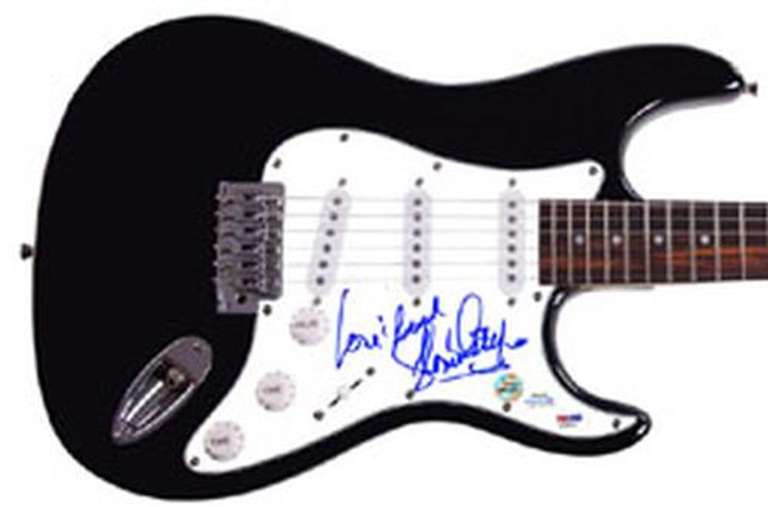 Gloria Estefan Autographed Signed Guitar