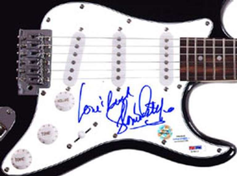 Gloria Estefan Autographed Signed Guitar