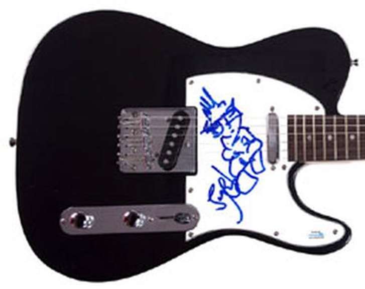 Stefan Lessard DMB Autographed Sketch Signed Guitar
