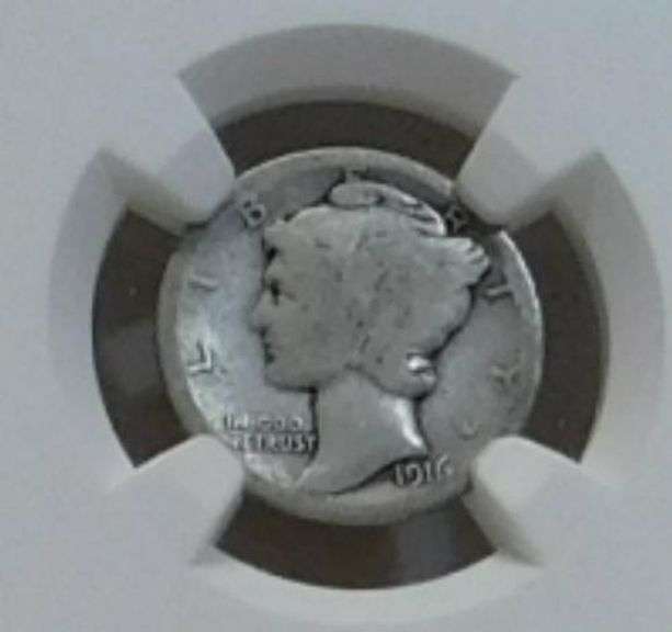 1916-D Mercury Dime NGC AG-03, the KEY date, rare