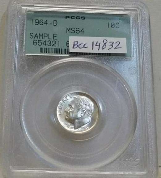 1964-D Roosevelt Dime PCGS MS-64  Silver 90%
