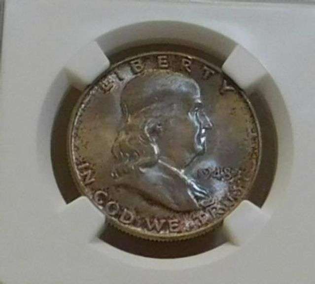 1948 Franklin Half NGC MS-65-FBL  Full Bell Lines