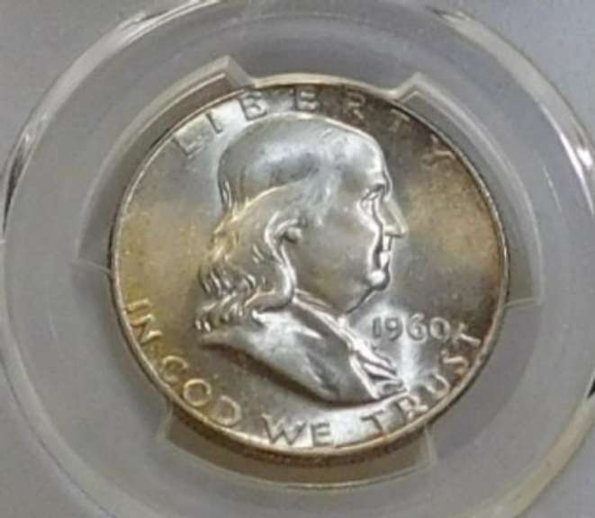 1960 Franklin Half PCGS MS-65
