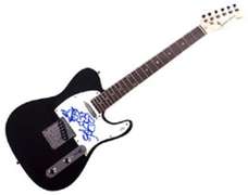 Stefan Lessard DMB Autographed Sketch Signed Guitar