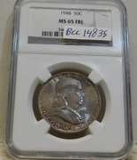 1948 Franklin Half NGC MS-65-FBL  Full Bell Lines