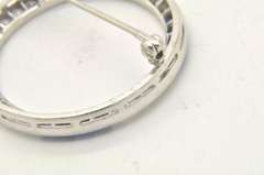 ART DECO PLATINUM DIAMOND AND SAPPHIRE BROOCH C. 1920