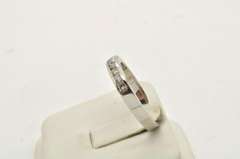 MENS 14 KT WHITE GOLD DIAMOND BAND