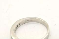 MENS 14 KT WHITE GOLD DIAMOND BAND