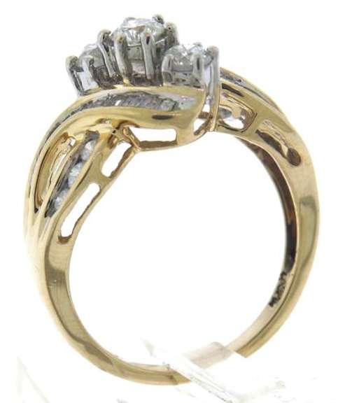 Gorgeous Channel Set Baguette & RBC Shank Diamond Ring