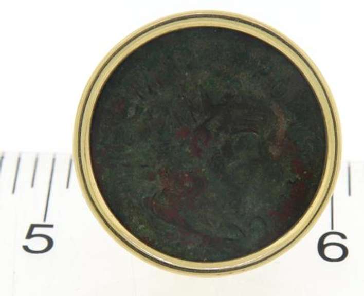 Ancient Bronze Coin Earrings