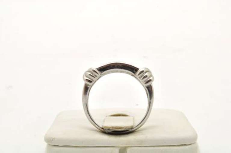 LADIES 18 KT WHITE GOLD XO DIAMOND BAND