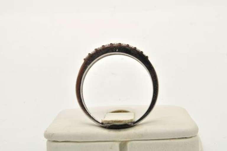 LADIES 14 KT WHITE GOLD DIAMOND BAND