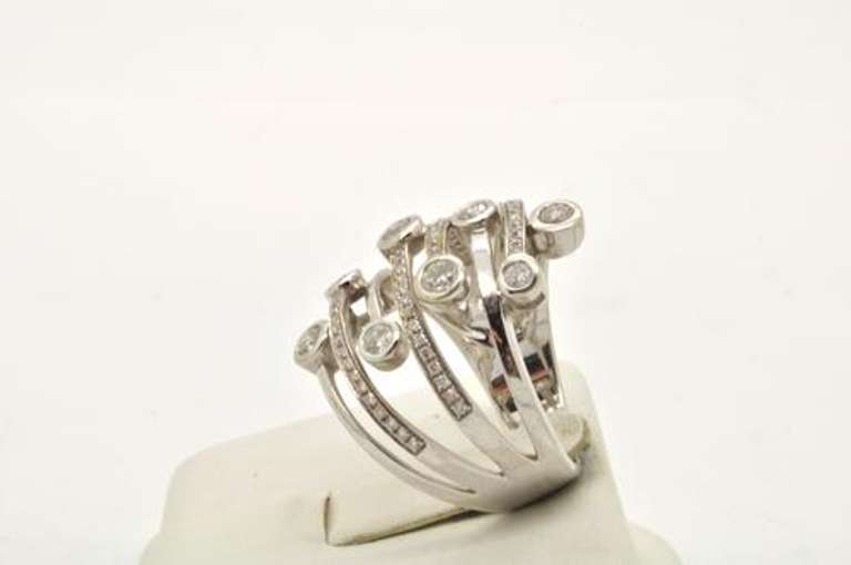 1ctw Diamond Ring in 18k White Gold