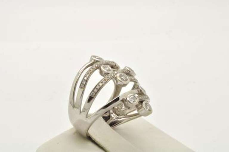 1ctw Diamond Ring in 18k White Gold