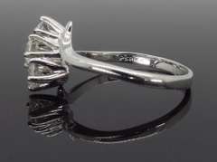 Bypass Three Stone Diamond Ring