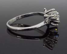 Bypass Three Stone Diamond Ring
