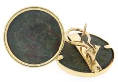 Ancient Bronze Coin Earrings