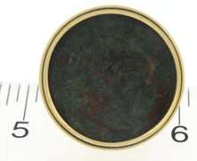 Ancient Bronze Coin Earrings