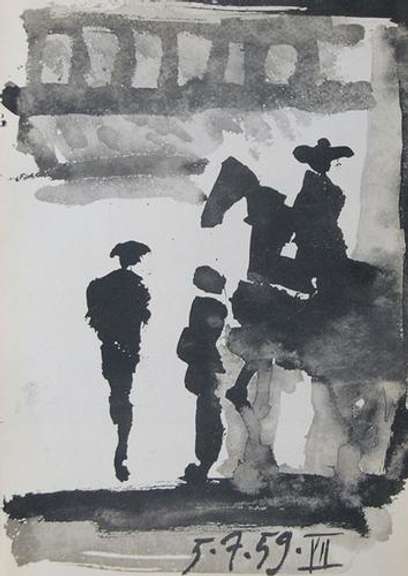 PICASSO LITHOGRAPH FROM 'TOROS Y TOREROS' CIRCA 1962