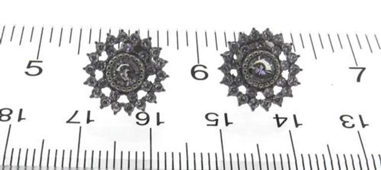 Cubic Zirconia Stainless Steel Earrings