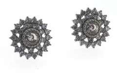 Cubic Zirconia Stainless Steel Earrings