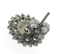 Cubic Zirconia Stainless Steel Earrings