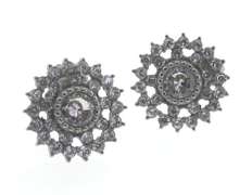 Cubic Zirconia Stainless Steel Earrings