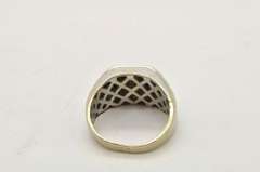 MENS WHITE GOLD DIAMOND RING