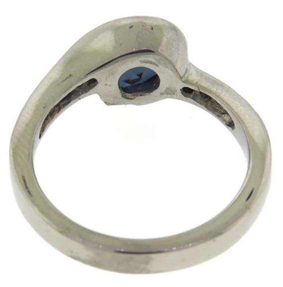 Fabulous Synthetic Alexandrite & Diamond Partial Bezel